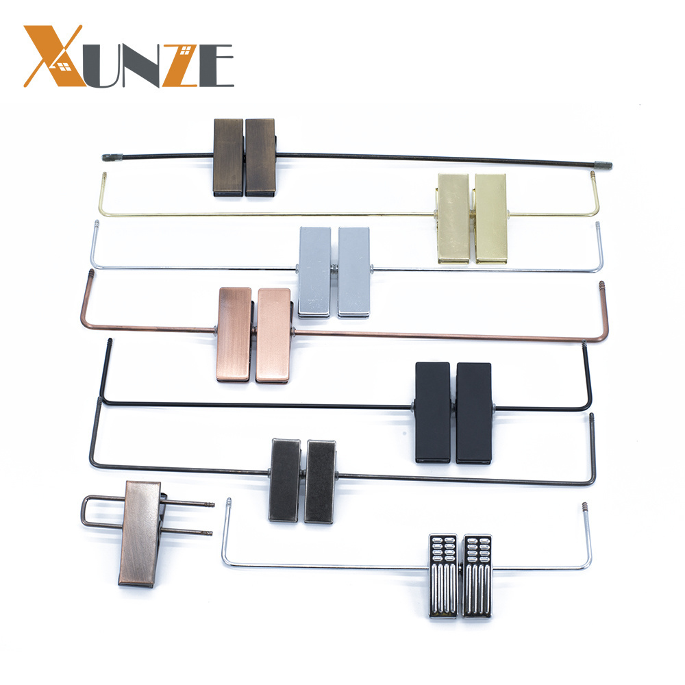 Price High Quality metal hanger attachment wood Hanger Accessories With Metal Chrome Metal Clips