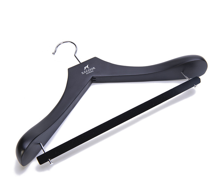 Luxury Black display Wooden Garment Coat Clothes Hanger