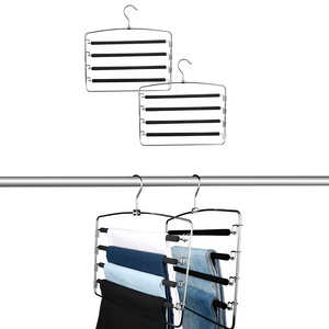 Smart High Quality Multilayer Metal Tower Scarf Hanger Space-Saving Wood Rack for Clothing Wardrobe Bathroom Use