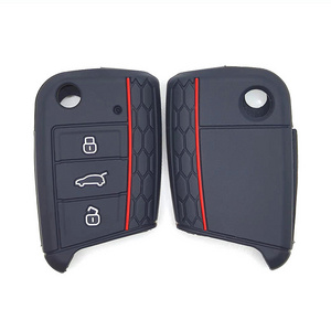 Silicone Car Key Case Remote Bag Holder Cover Shell For Volkswagen VW Golf 7 MK7