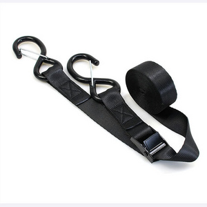 Cam Buckle Tie Down Strap w/ S Hooks Boat Trailer Motorcycle Bike