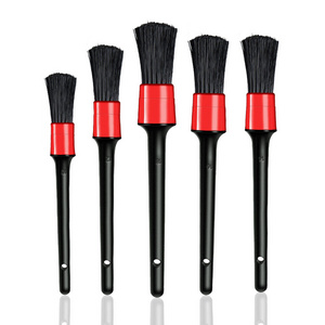 5Pcs Car Detail Brush Wash Auto Detailing Cleaning Kit Engine Wheel Brushes Set