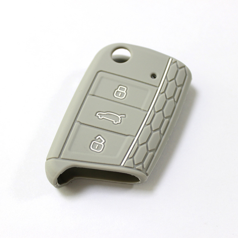 Silicone Car Key Case Remote Bag Holder Cover Shell For Volkswagen VW Golf 7 MK7