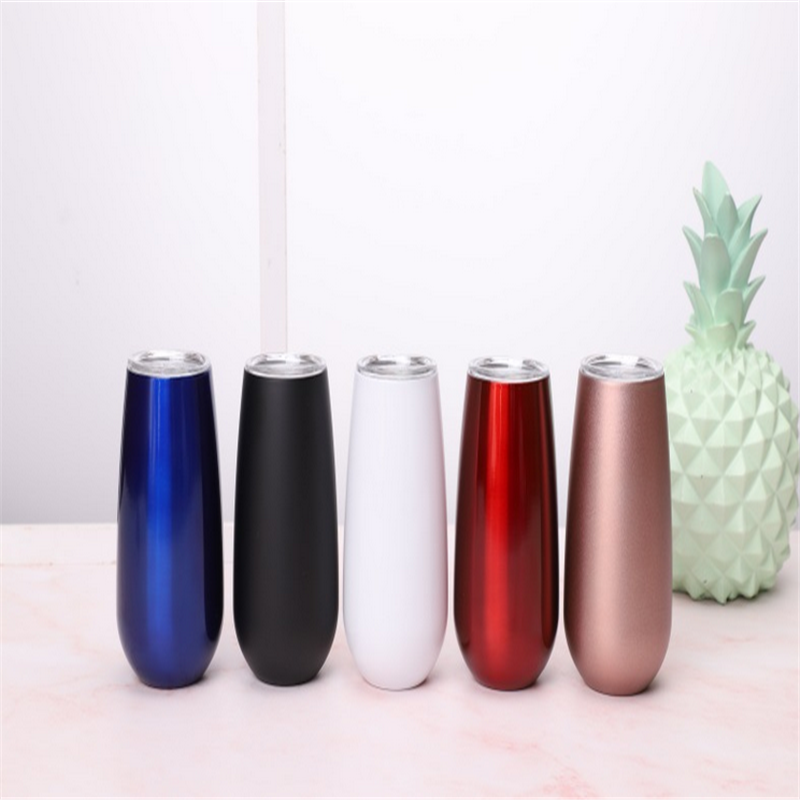 6oz Egg Shaped Cup 10 Styles Stainless Steel Vacuum Cup Outdoor Travel Wine Glasses Drinking Tumbler Mugs creative drinkware