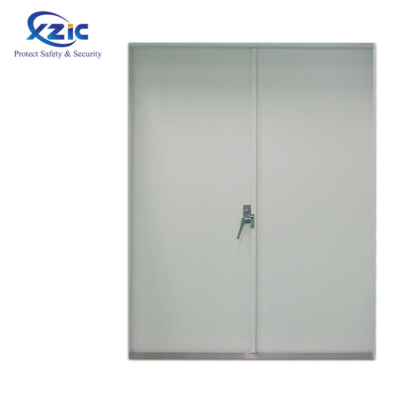 Acoustic steel KTV movie theater door with pressed galvanized steel metal door frame and jamb