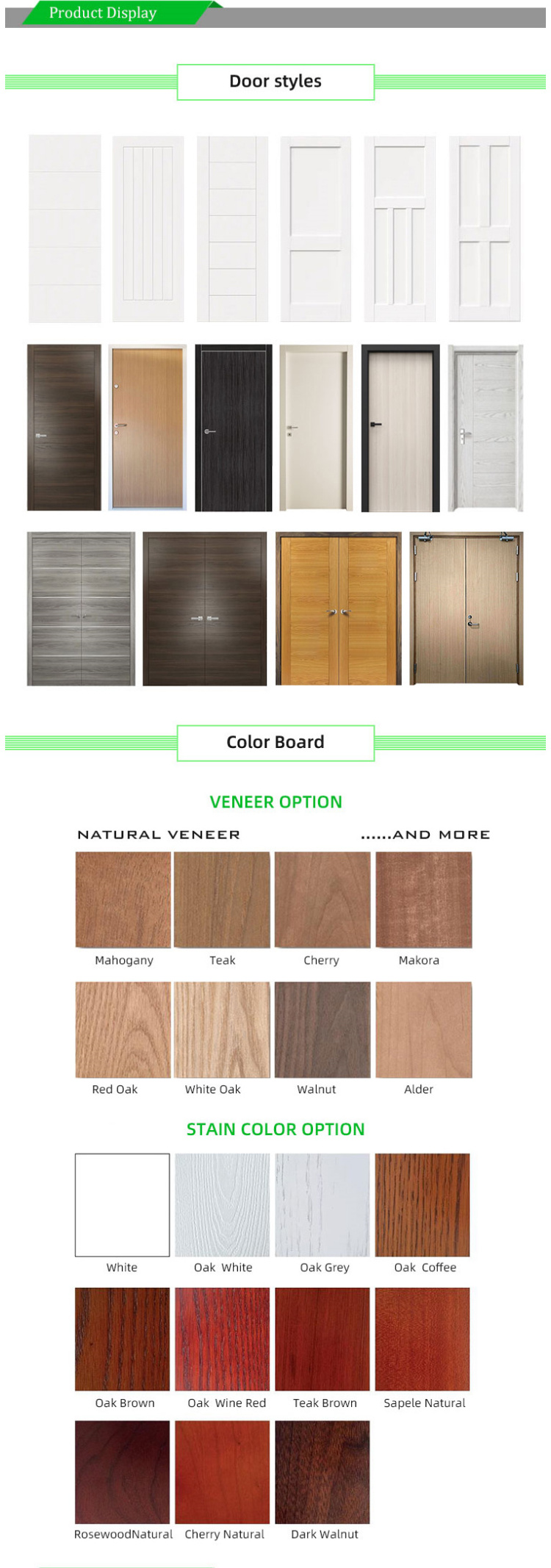 Apartment Hotel wooden Interior Doors Fire rated Door 20/30/45/60/90 minutes Security Door