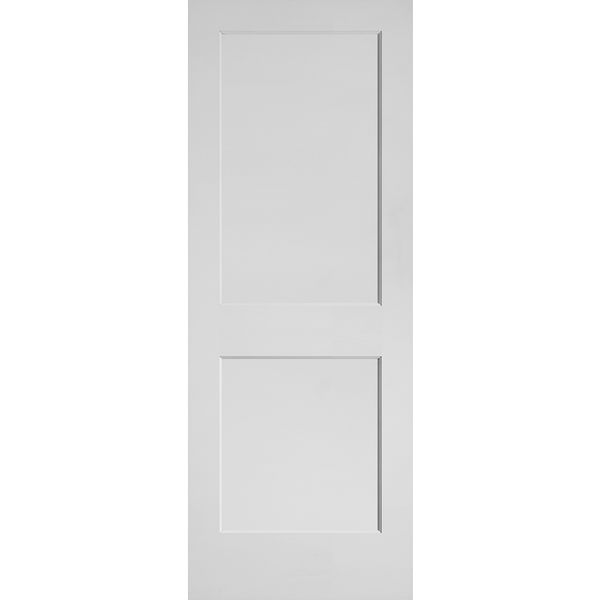 UL Commercial Fire Rated Door Interior Wooden Flat 2-Panel Shaker Primed Door 32 in x 80 in Primed Fire Rated Exterior Prehung D