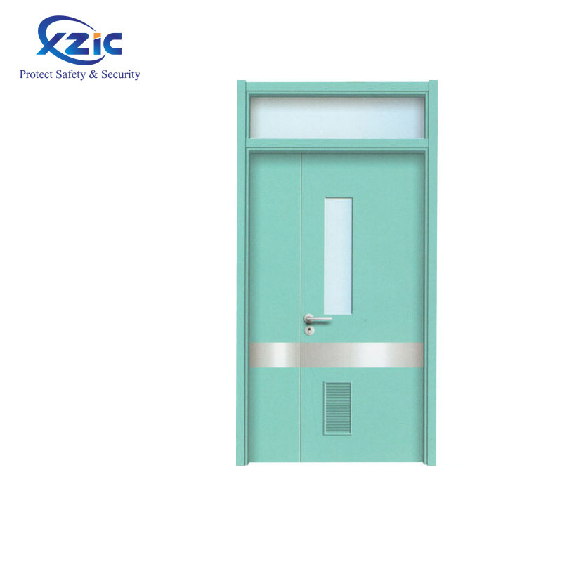 Fancy exterior door styles HPL Hospital interior surgery room Door With Stainless Steel Frame