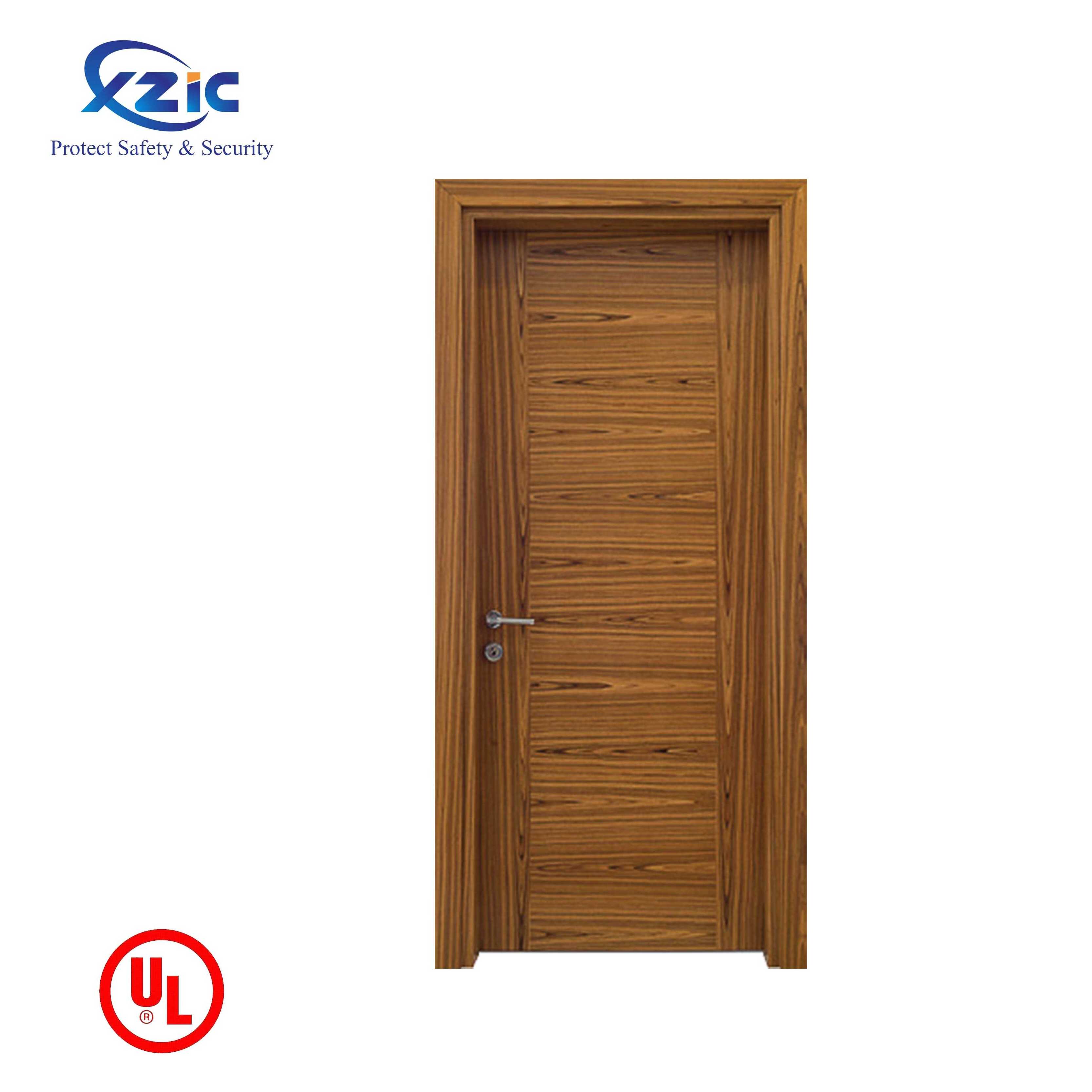 UL 90 Minutes Fire Rated Wood Door Soundproof/Fireproof wooden door for Hotel Guest Room