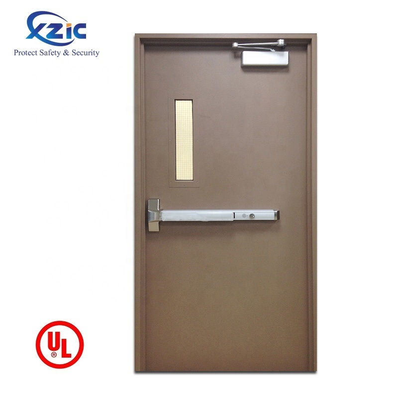 Xunzhong Fire door :UL high quality stair steel one-hour commercial fire door