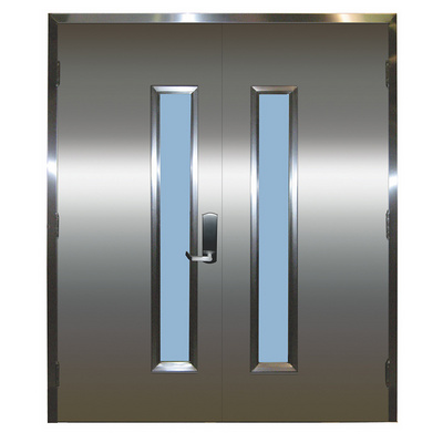 UL CE 2 hours 3 hour stainless steel fire rated shutter door in dubai fire exit panic emergency doors fire resistant door sets