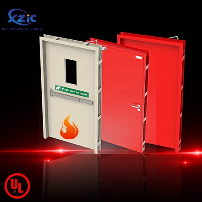 ul approve commercial 20-180 minute fire proof steel fire rated door for hotel apartment hospital