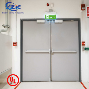 UL List 1- 3 hours fire proof door hotel fire steel resisting fire rated door with hardware