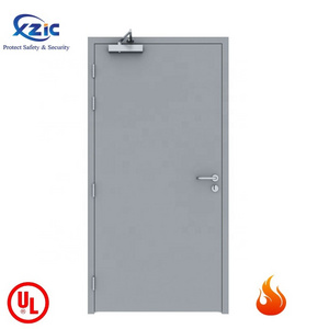 UL Listed 1 2 3 Hour Metal Fire Doors Rated Steel Fire Rated Hollow Metal Flush Door With UL Hardware