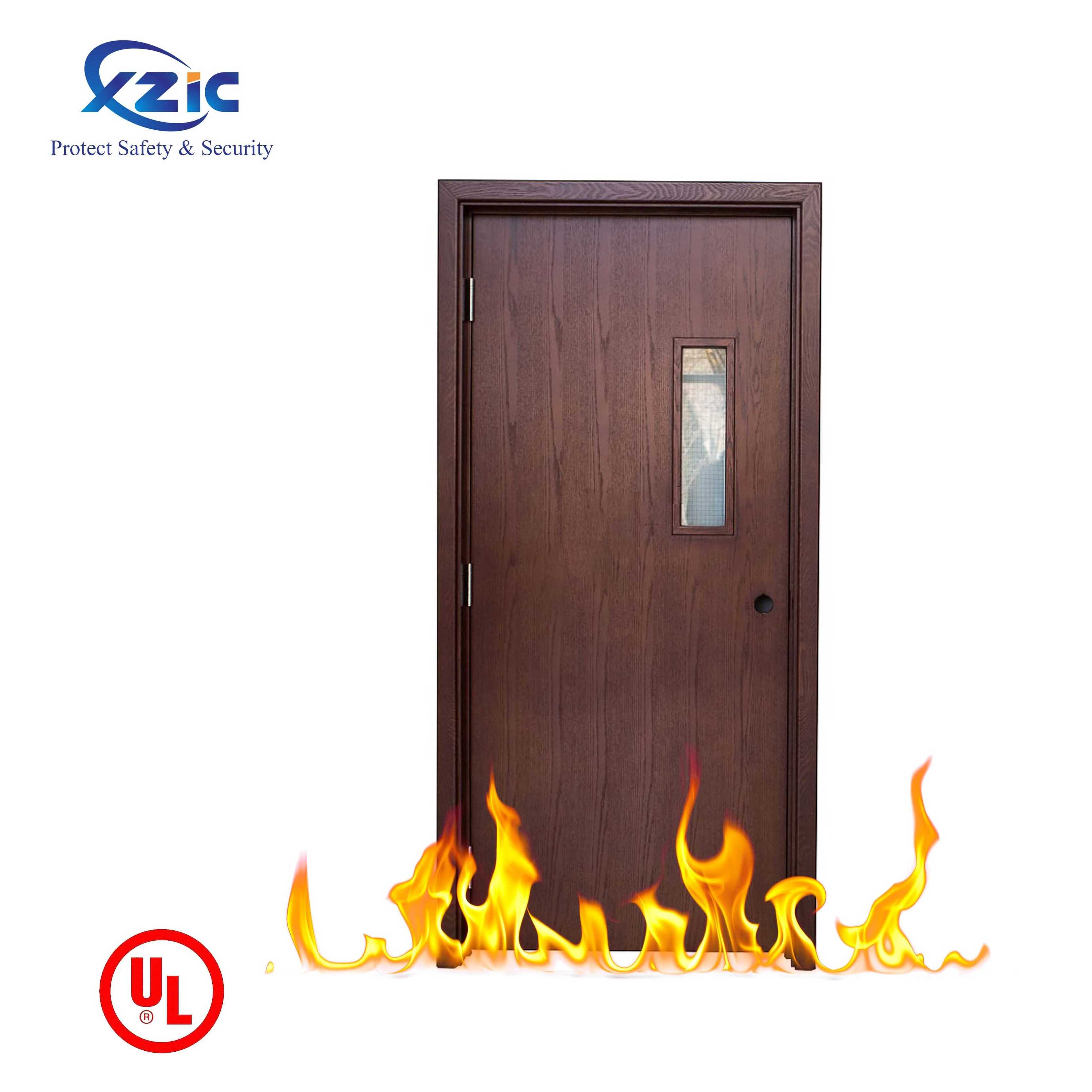 2 hours Wood fire door