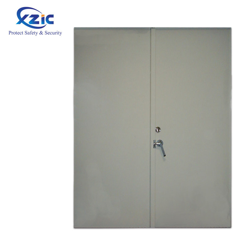 Acoustic steel KTV movie theater door with pressed galvanized steel metal door frame and jamb