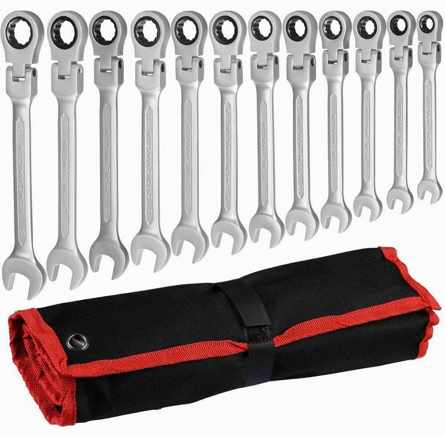 Factory supply CRV Spanar Combination Wrench Spanner Set Tools Set Heavy Duty 6-24mm