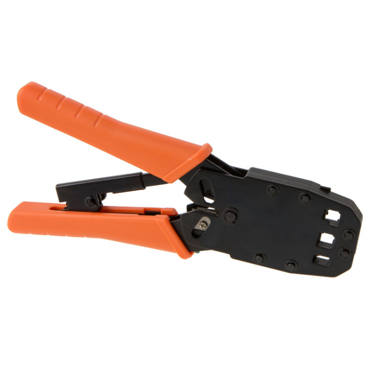 Network Cable Crimping Pliers Cutter + Wire Stripper Knife For RJ45 8P8C, RJ12 6P6C, RJ11 4P4C PC Ethernet LAN Networking Tool