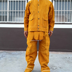 Leather welding safety suit / Leather welders clothing / leather safety overall