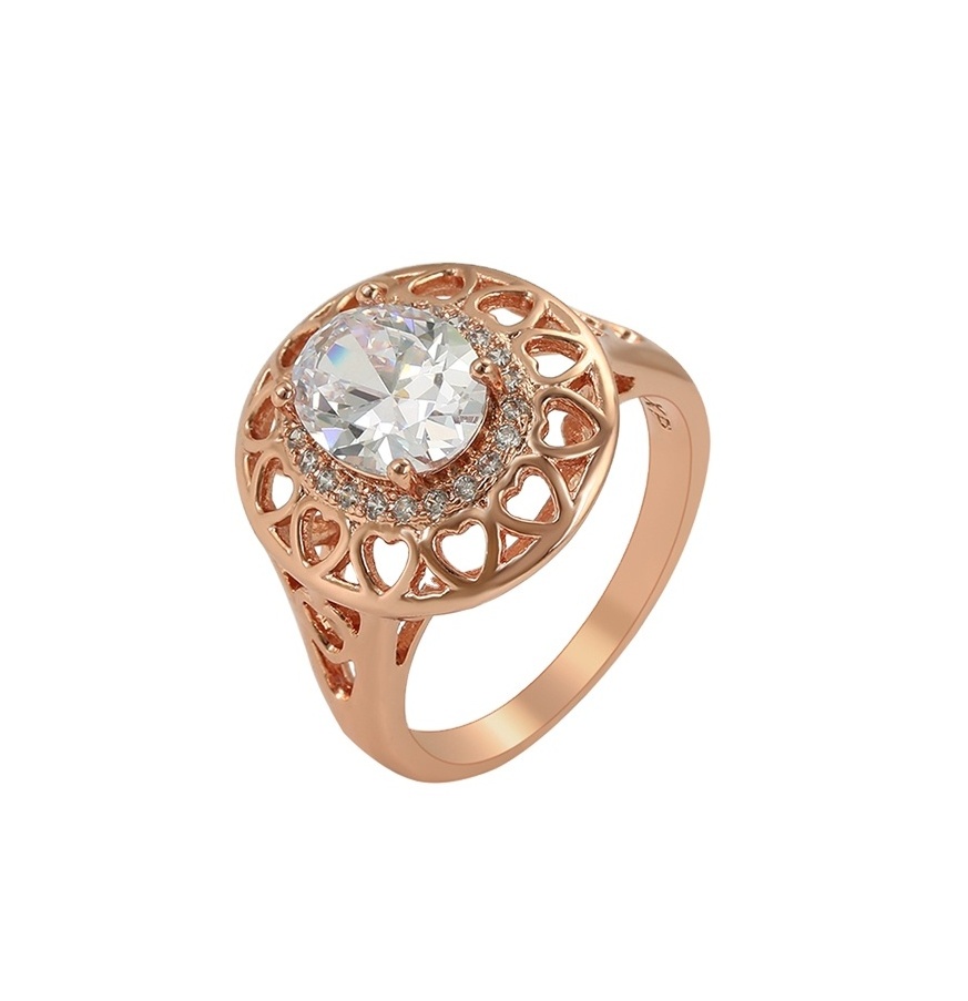 16107 Xuping Jewelry elegant ring exquisite Rose gold color Valentine's Day Gift daily popular wholesale Latest Designs ring