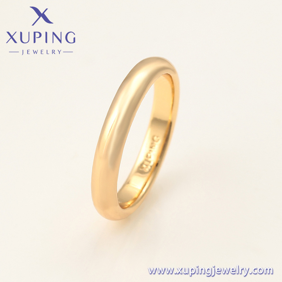 A00551475 xuping jewelry Affordable Simple Fashion Dubai 18K Gold Plated Unisex Gift Engagement Ring