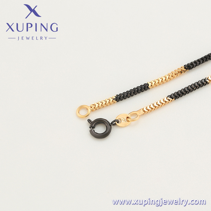 A00756338 xuping jewelry personalized design hip hop cool color snake bone chain men's dainty necklace