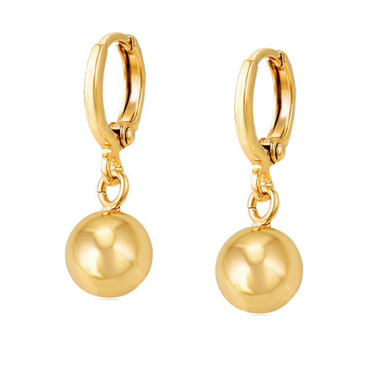 98953 xuping fashion new vintage gold antique earrings+arabic gold 10mm ball earring designs