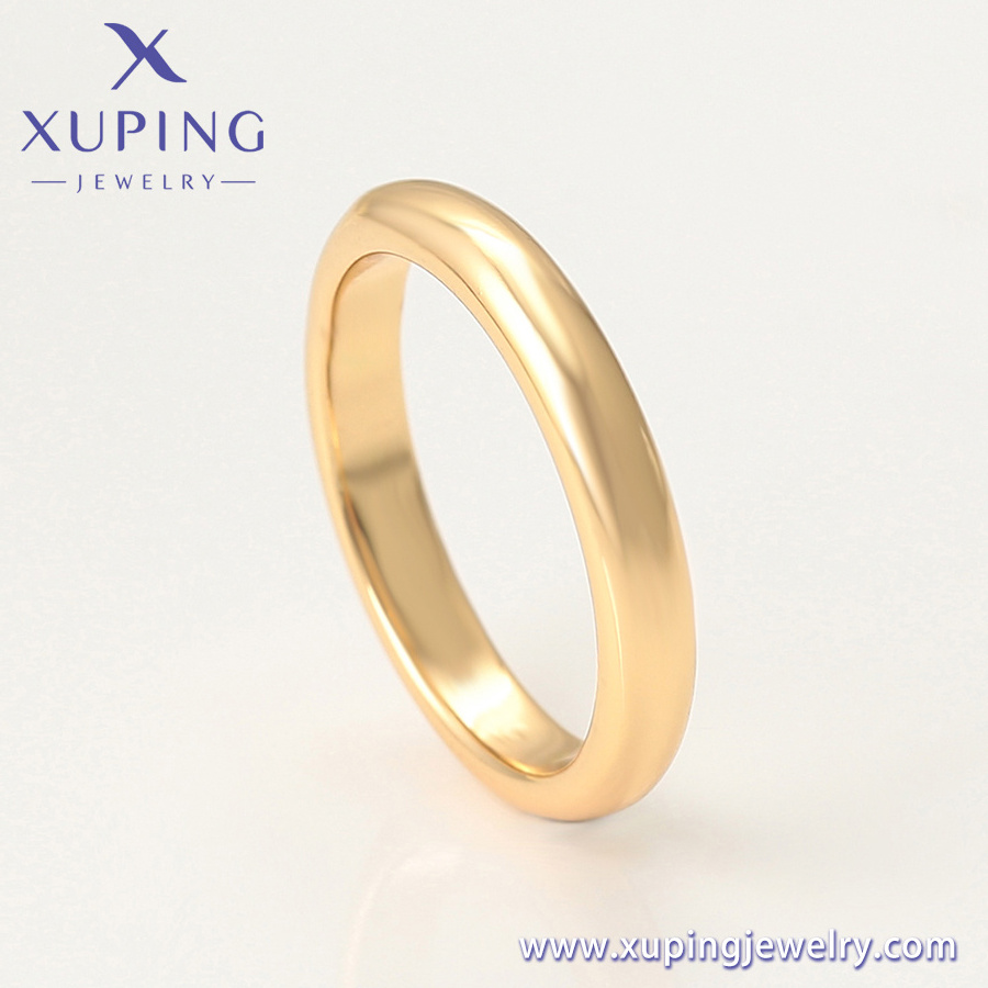 A00551475 xuping jewelry Affordable Simple Fashion Dubai 18K Gold Plated Unisex Gift Engagement Ring