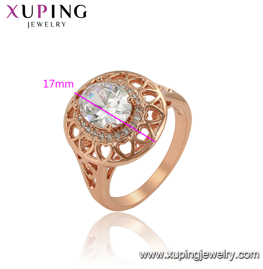 16107 Xuping Jewelry elegant ring exquisite Rose gold color Valentine's Day Gift daily popular wholesale Latest Designs ring