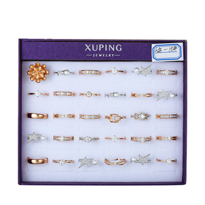 ring-150 xuping jewelry fashion hot sale crystal zircon gold color clearance sale special price box ring