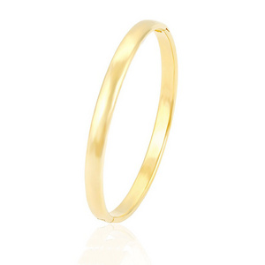 51566 xuping gold jewellery dubai Classic smooth brass bangle for girls