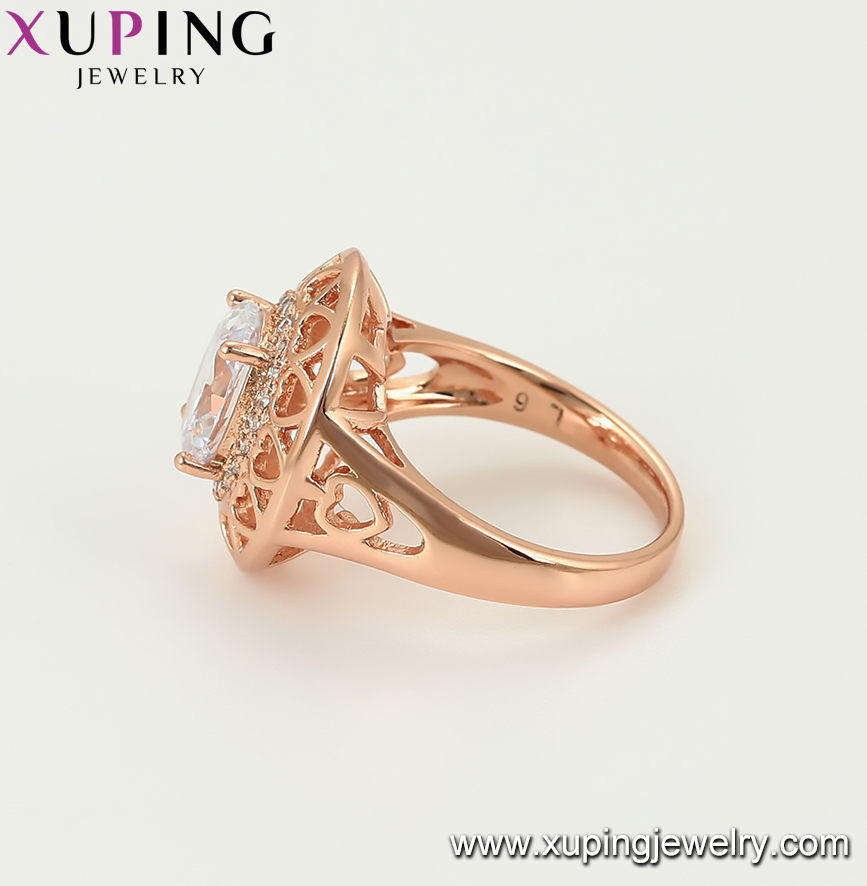 16107 Xuping Jewelry elegant ring exquisite Rose gold color Valentine's Day Gift daily popular wholesale Latest Designs ring