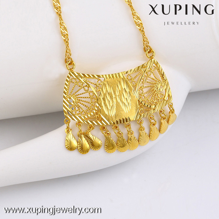 42843 xuping fashion classical designs african gold chain necklace for women