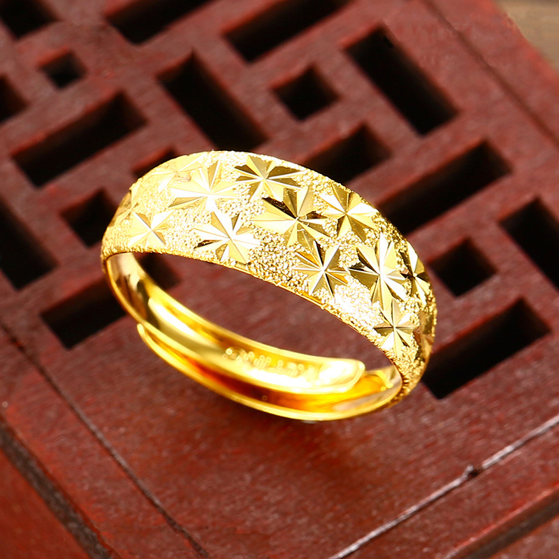 Simple designs jewellery men rings for men, gold rings jewelry women, 24K saudi arabia adjustment wedding ring