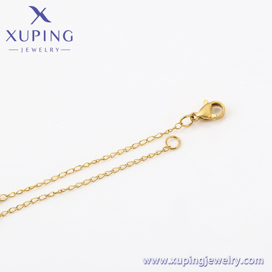 A00632832 xuping jewelry Religious Collection Luxury 24k Gold Plated Stainless Steel Rosary Necklace