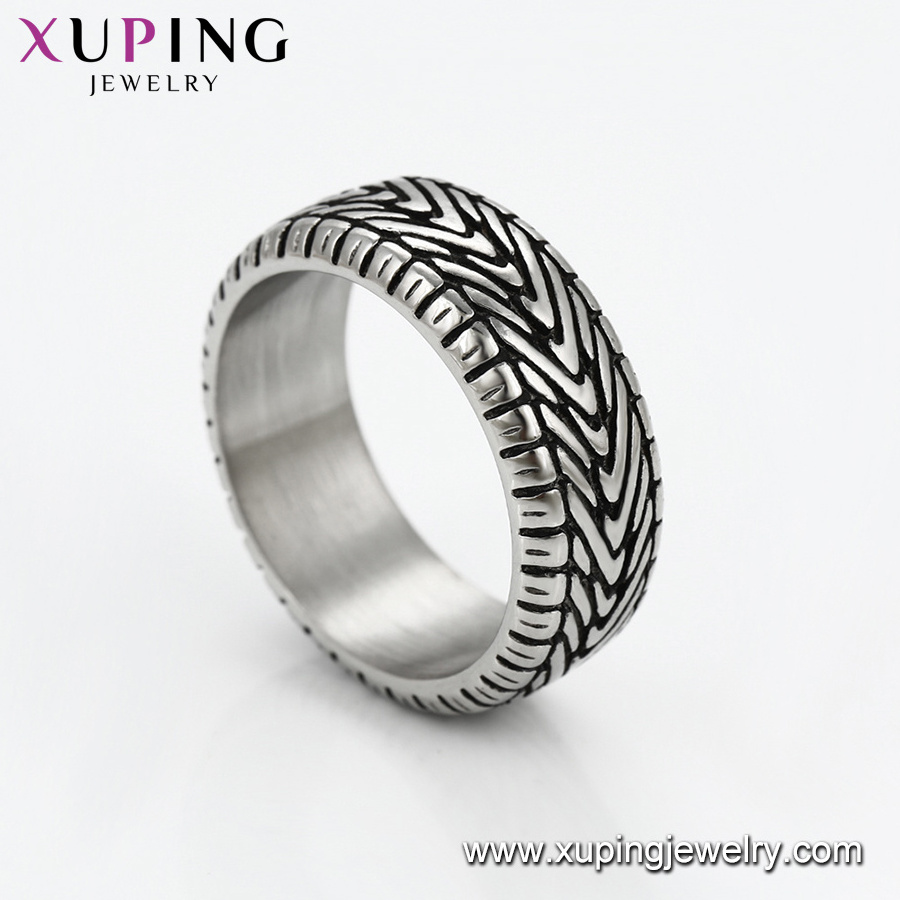 15473 xuping jewelry fashion simple man's ring  Cool Stainless Steel Jewelry ring for men