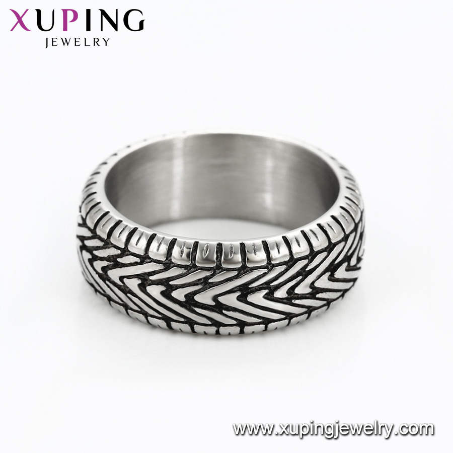 15473 xuping jewelry fashion simple man's ring  Cool Stainless Steel Jewelry ring for men