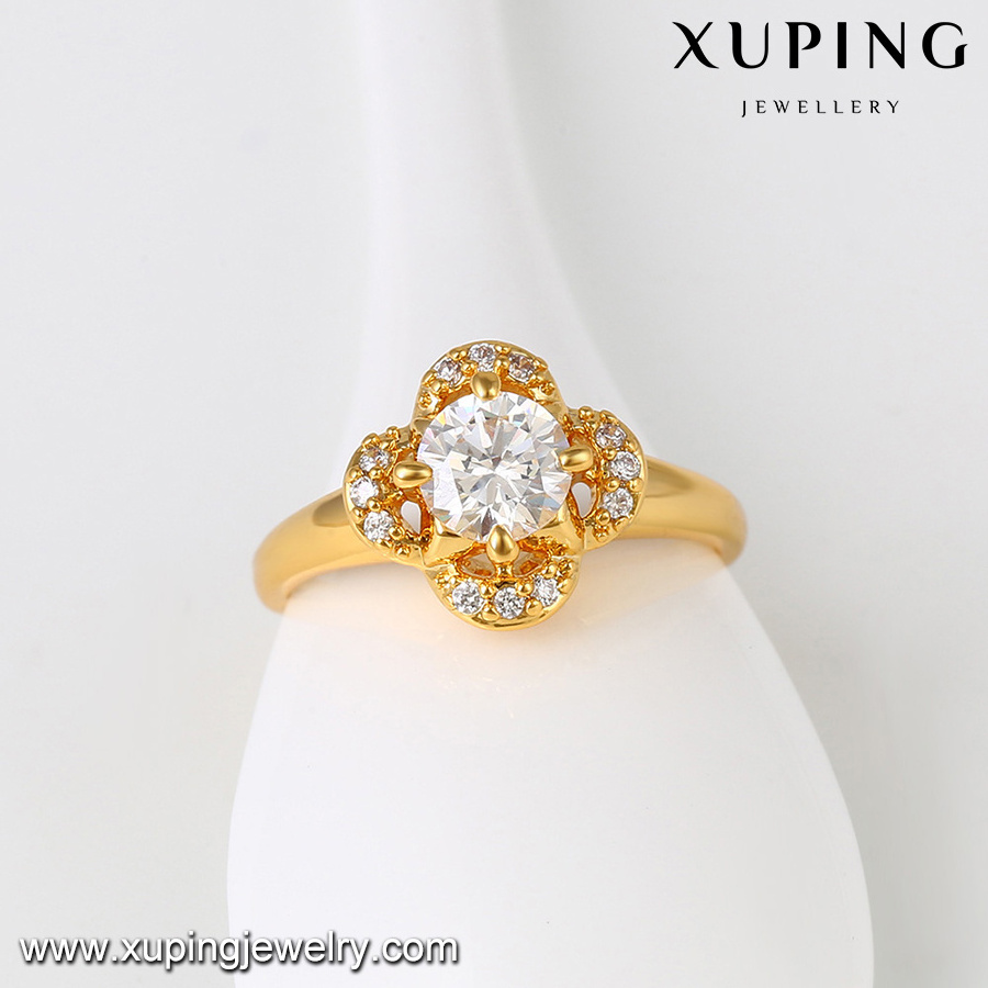 11030 xuping fashion special price ring 24k gold plated crystal ring for women