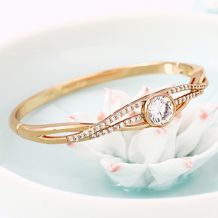 51101 Rose gold color latest design  jewellery bangle