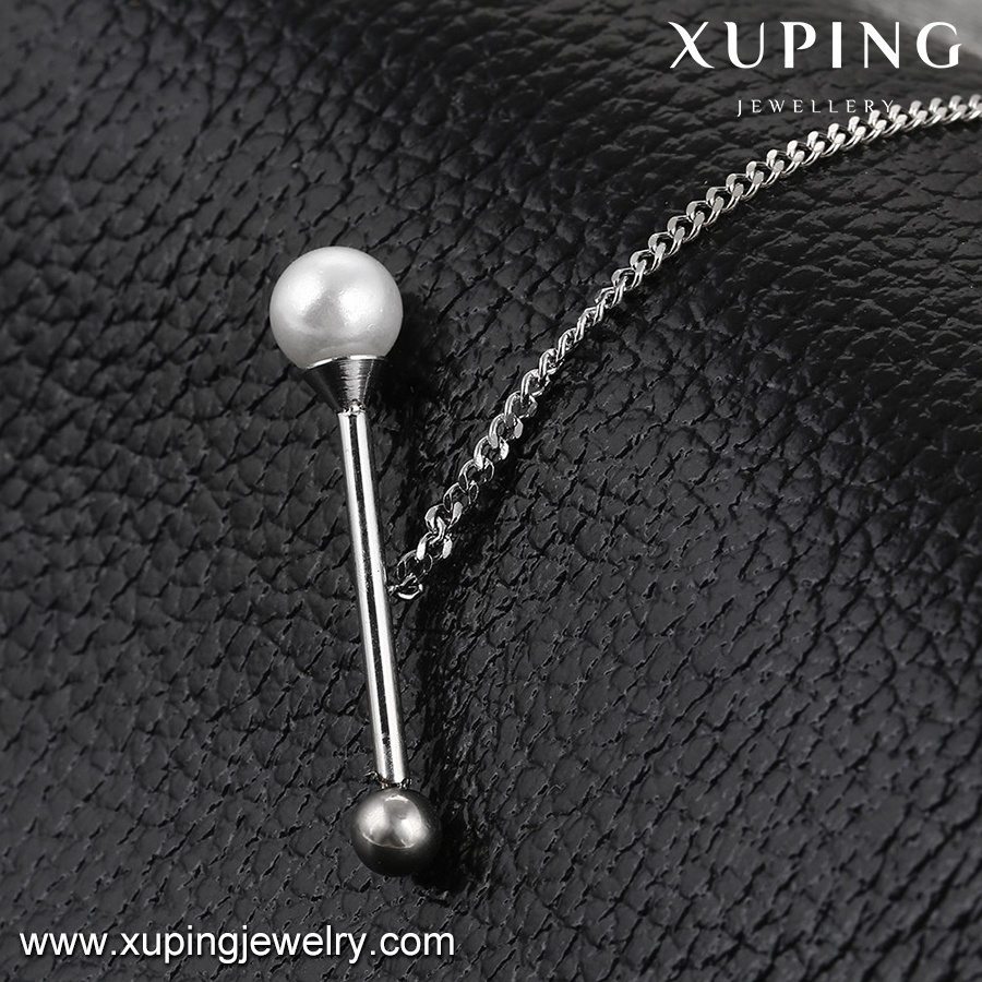 necklace-00207-young fashion jewelry stainless steel pearl necklace