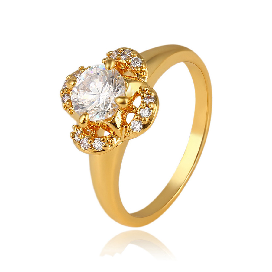 11030 xuping fashion special price ring 24k gold plated crystal ring for women