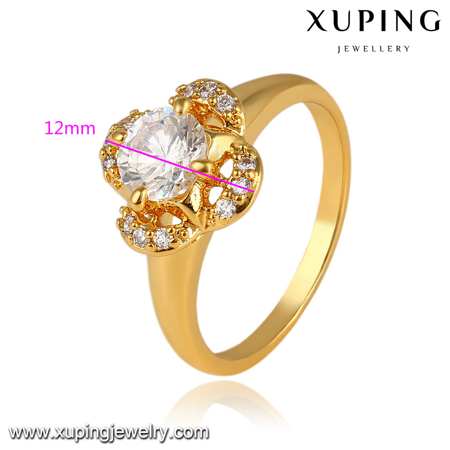 11030 xuping fashion special price ring 24k gold plated crystal ring for women