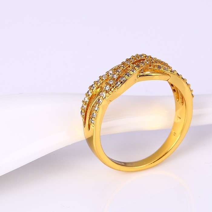 Xuping jewelry 24k gold color gold arabic engagement rings