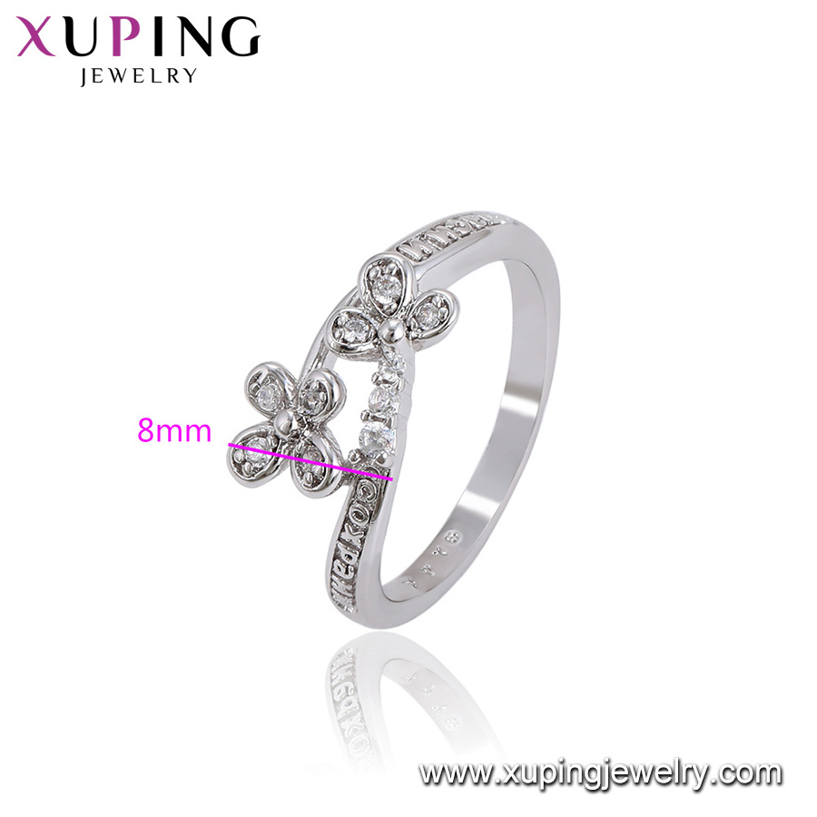 15904 Xuping jewelry elegant luxury fashion design lucky daily gift wedding four-leaf clover stone ring