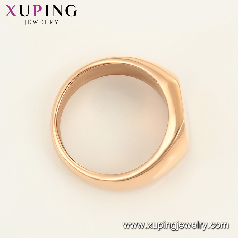 16126 Xuping Manufacturer Hot Selling Stainless Steel Gold Plated Signet Rings For Men