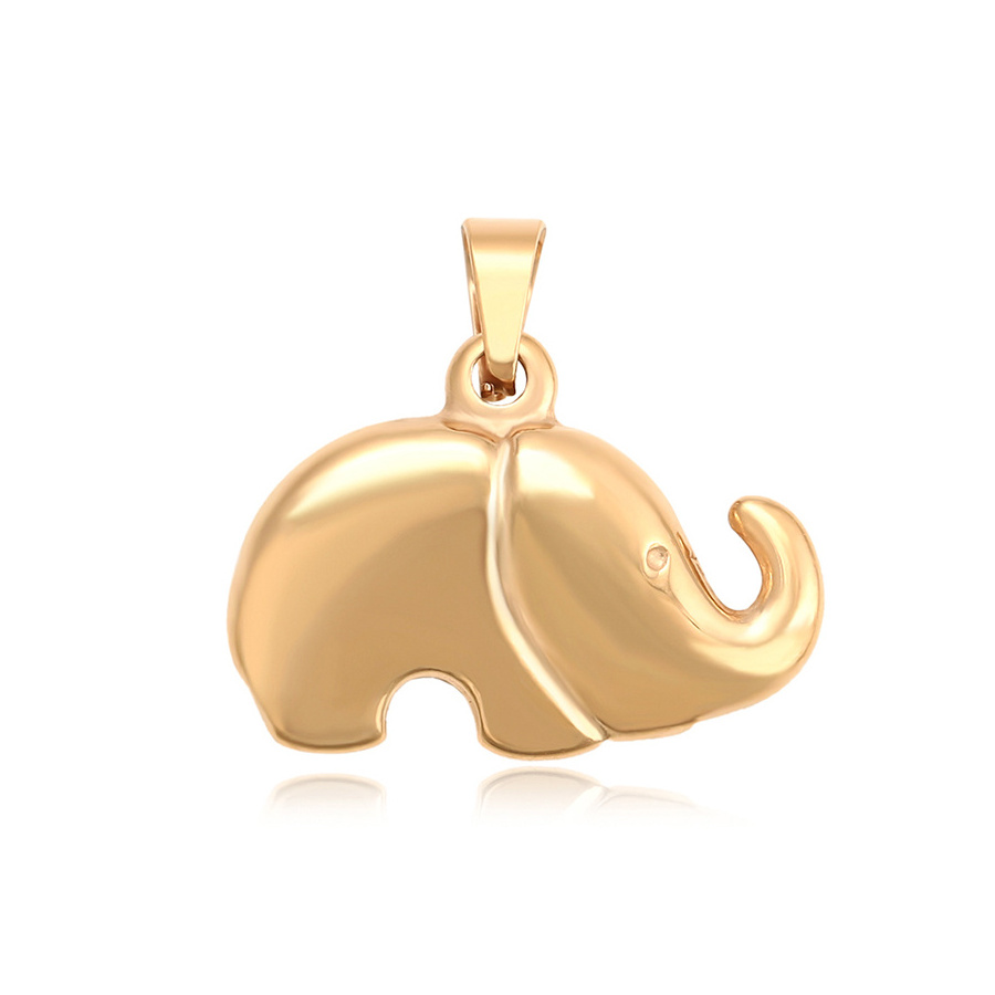 35030 XUPING Wholesale Cute Babay Elephant Gold Plated Stainless Steel Women Fashion Jewellery Elephant Pendant