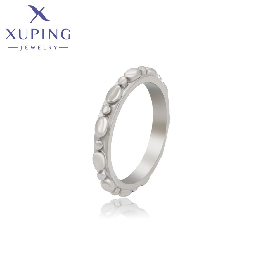 16302 Xuping jewelry stainless steel ring women fashion jewelry platinum plated women jewellery Neutral Simple Ring