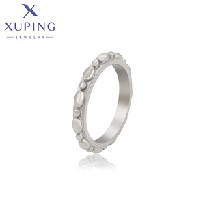 16302 Xuping jewelry stainless steel ring women fashion jewelry platinum plated women jewellery Neutral Simple Ring