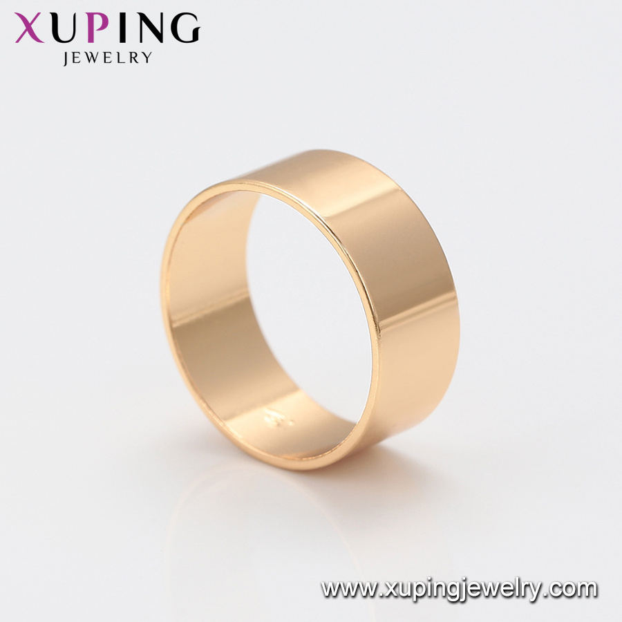 16293 xuping 2020 fashion simple no stone designs 18 karat gold ring