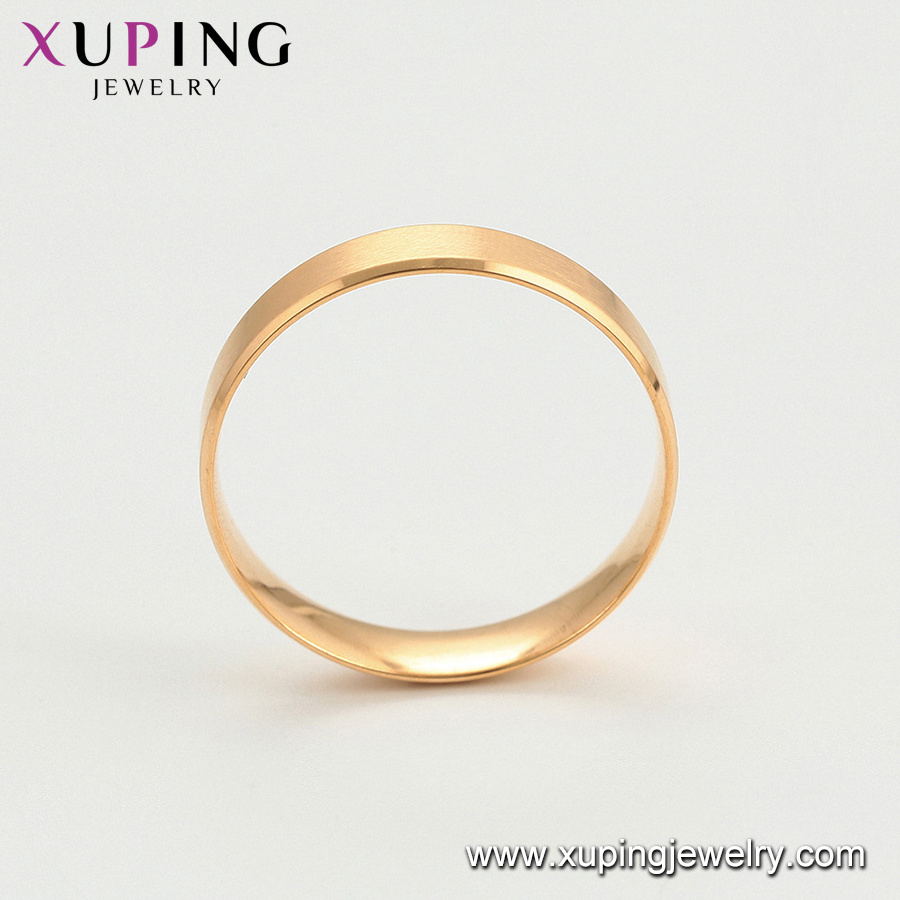 15737 xuping stainless steel jewelry simple 18k gold ring